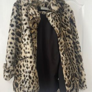 Mirabeau Leopard Faux Fur Coat